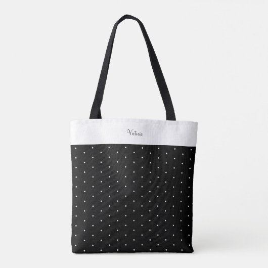 Aangepast schouderblad Tas Polka Dots Polka Black (Achterkant)