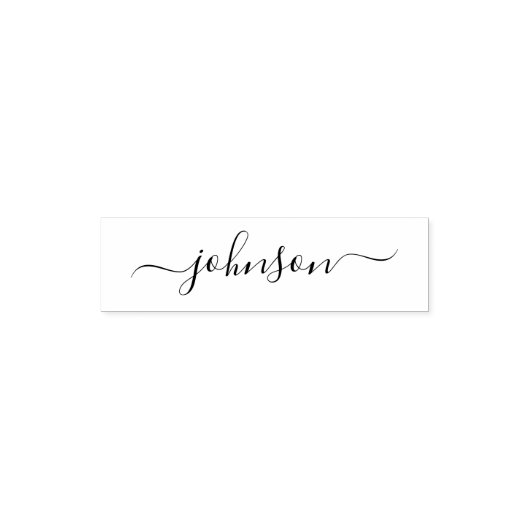 Aangepast script calligrafie handtekening naam ele zelfinktende stempel (Design)