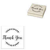 Aangepast script dank u  decor dankbaarheid 	rubberstempel (Gestempeld)