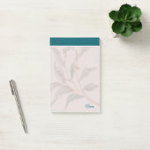 Aangepast script levendige blauwe rand Modern Post-it® Notes (Kantoor)