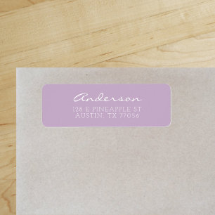 Aangepast script voor reeks   Lavender   Retouradr Etiket