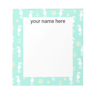 Aangepast Seahorse-notepad Notitieblok