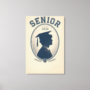 Aangepast Senior 2026 Afstudeercadeau Canvas Afdruk