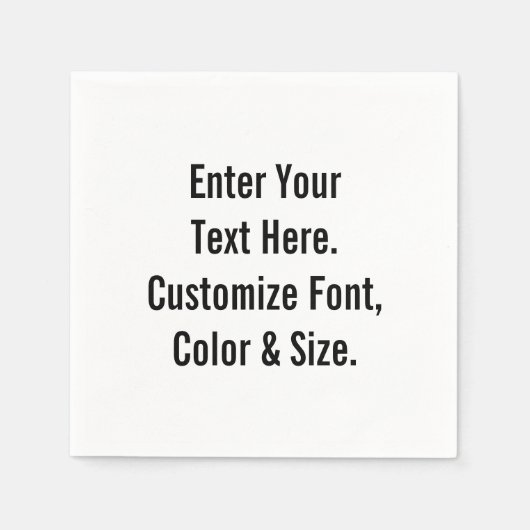 Aangepast Servetten (Voorkant)