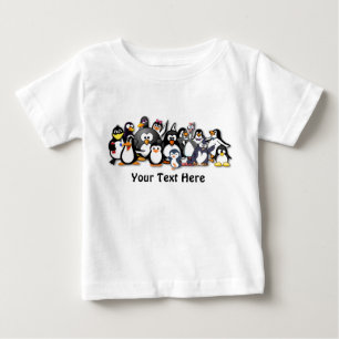 Aangepast Shirt pinguïn Baby