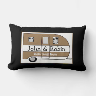 Aangepast Sierkussen van Camper "Roam Sweet Roam" Kussen