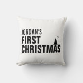 Aangepast Sierkussen voor eerste kerstmis voor bab (Voorkant)