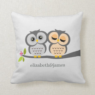 Aangepast Sierkussen voor Zilveren en Oranje Eigen