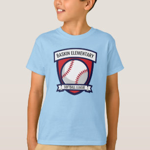 Aangepast Softbal Baseball Logo T-shirt