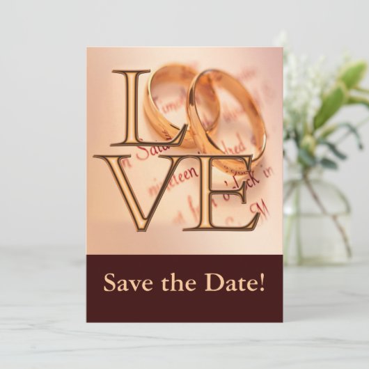 Aangepast sparen de Datumkaarten, online bewerken Save The Date (Staand voorkant)