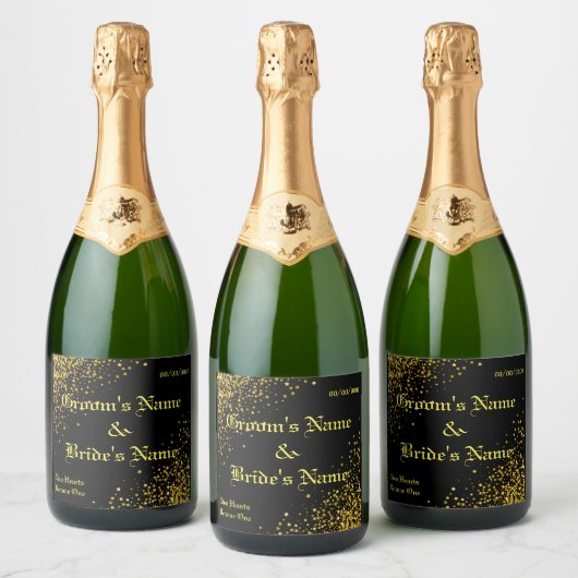 Aangepast Sparkling Wijnetiket (Flessen)