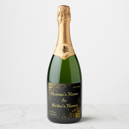 Aangepast Sparkling Wijnetiket (Voorkant)