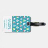 Aangepast spatbord voor foto's bagagelabel (Achterkant horizontaal)