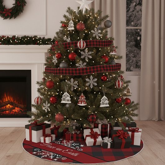 Aangepast spatten en snowflake kerstboom rok