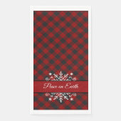 Aangepast spatten en snowflake servet (Voorkant)