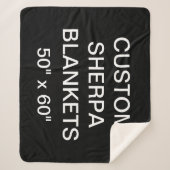Aangepast, speciaal aangepast 50 x 60-inch Sherpa Sherpa Deken (Voorkant)