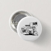 Aangepast Sprint Car-Pet, pas het aan Ronde Button 3,2 Cm (Voorkant /achterkant)