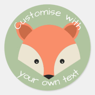 Aangepast statief voor vos ronde sticker