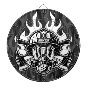 Aangepast station voor brandweerdienst voor brandw dartbord