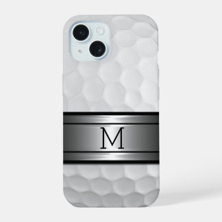 Aangepast stijlvol Golf Sport Ball Dimples Afbeeld iPhone 15 Hoesje