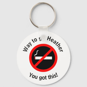 Aangepast stoppen met roken Gefeliciteerd Sleutelhanger