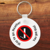 Aangepast stoppen met roken Gefeliciteerd Sleutelhanger (Voorkant)