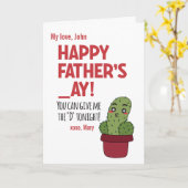 Aangepast Stout Geef me de D vanavond Cactus Grapp Kaart (Gele Bloem)