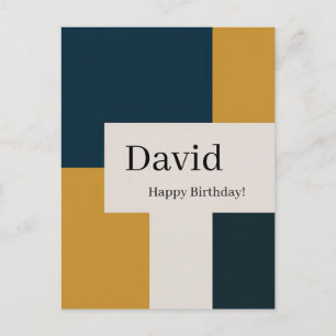 Aangepast strak minimalistisch elegant ontwerp briefkaart