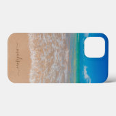 Aangepast strand zeegolven zeekust zand  Case-Mate iPhone case (Achterkant (horizontaal))