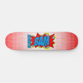 Aangepast  stripboek Pop Art Style BAM! Skateboard (Horizontaal)