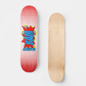 Aangepast  stripboek Pop Art Style BAM! Skateboard (Voorkant)