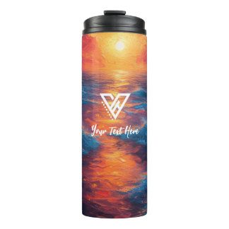 Aangepast: Sunset Radiance Tumbler Thermosbeker