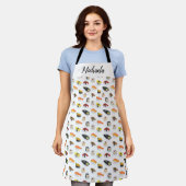 Aangepast sushi Chef Pattern Apron Schort (Gedragen)