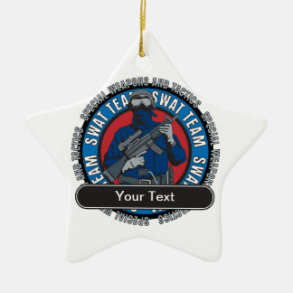 Aangepast SWAT-team Keramisch Ornament