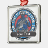 Aangepast SWAT-team Metalen Ornament (Links)