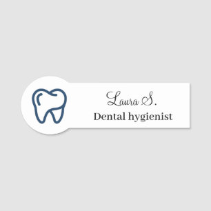 Aangepast tandartspraktijklogo Tandarts Hygiënist Naamplaatje