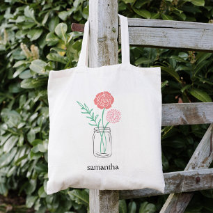Aangepast Tas   Botanische Mason Jar