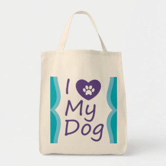 Aangepast Tas "I Heart My Dog"