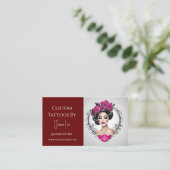 Aangepast Tattoo Visitekaartje (Staand voorkant)