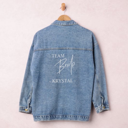 Aangepast team bruid bruidsmeisje denim jacket (Hangar)