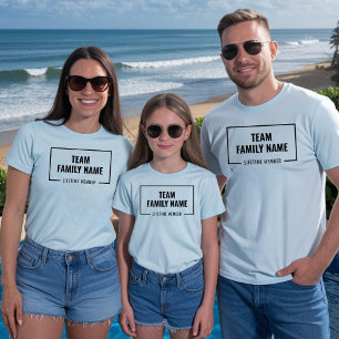 Aangepast team familie levenslange leden familie r t-shirt