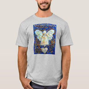 Aangepast team voor Blue and Gold Cancer Angel - S T-shirt