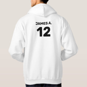 Aangepast team voor sjabloon (voor- en achterontwe hoodie