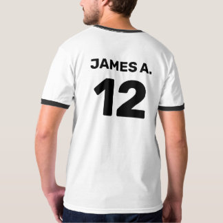 Aangepast team voor sjabloon (voor- en achterontwe t-shirt