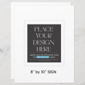 Aangepast teken - 8.5x11 in geschikt voor 8x10 lij (Voorkant / Achterkant)