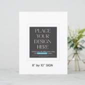 Aangepast teken - 8.5x11 in geschikt voor 8x10 lij (Staand voorkant)