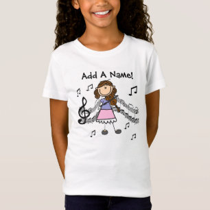 Aangepast teken Afbeelding Violin Player T-shirt