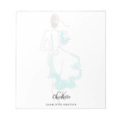 Aangepast tekentekentekenmonogram notitieblok (Voorkant)