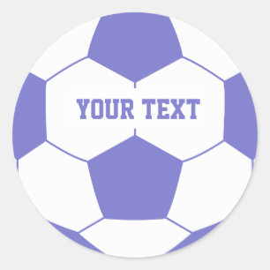Aangepast tekst Voetbal Ronde Sticker