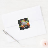 Aangepast tekstformaat vierkante sticker (Envelop)